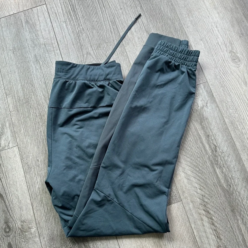 Lululemon Men's Size S Dark Teal ABC warpstreme Joggers Zip Pockets Drawstring